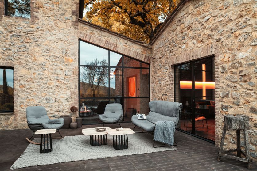 BC 09 Basket Outdoor Couch-/ Beistelltisch Janua