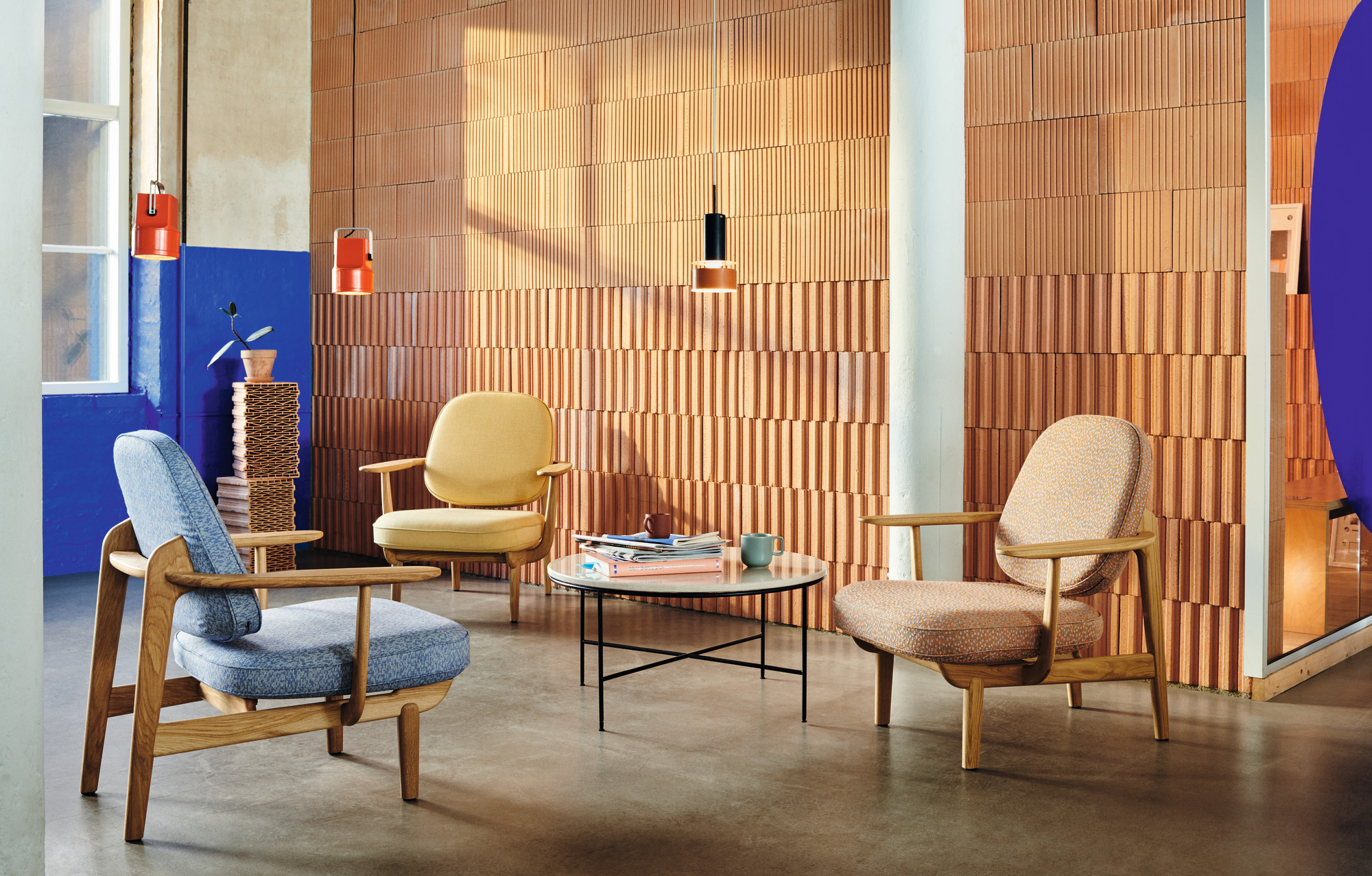 Fred Loungesessel Eiche klar lackiert Fritz Hansen