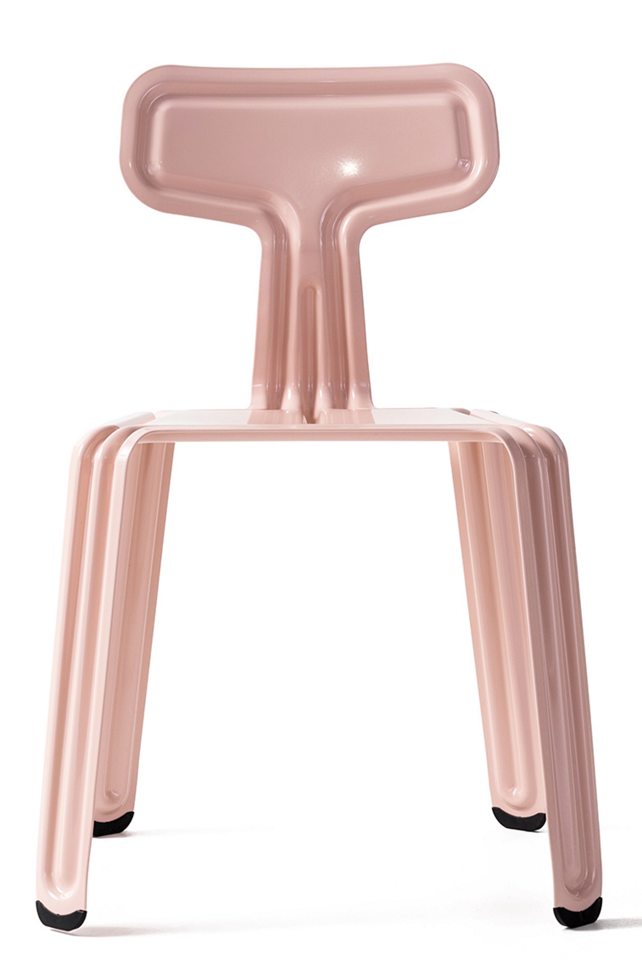 Rosa Pressed Chair Stuhl von Nils Holger Moormann, moderner Designstuhl für Wohnzimmer und Büro.