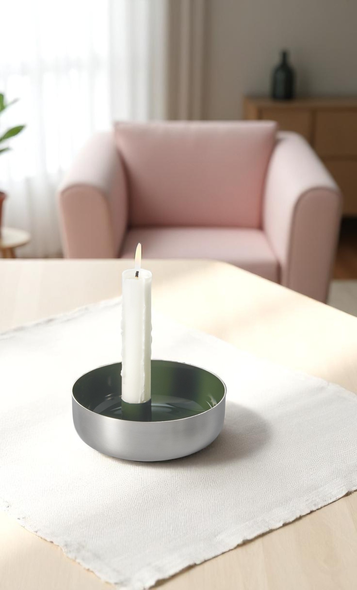 Biel 1er Kerzenschale Stahl Philippi