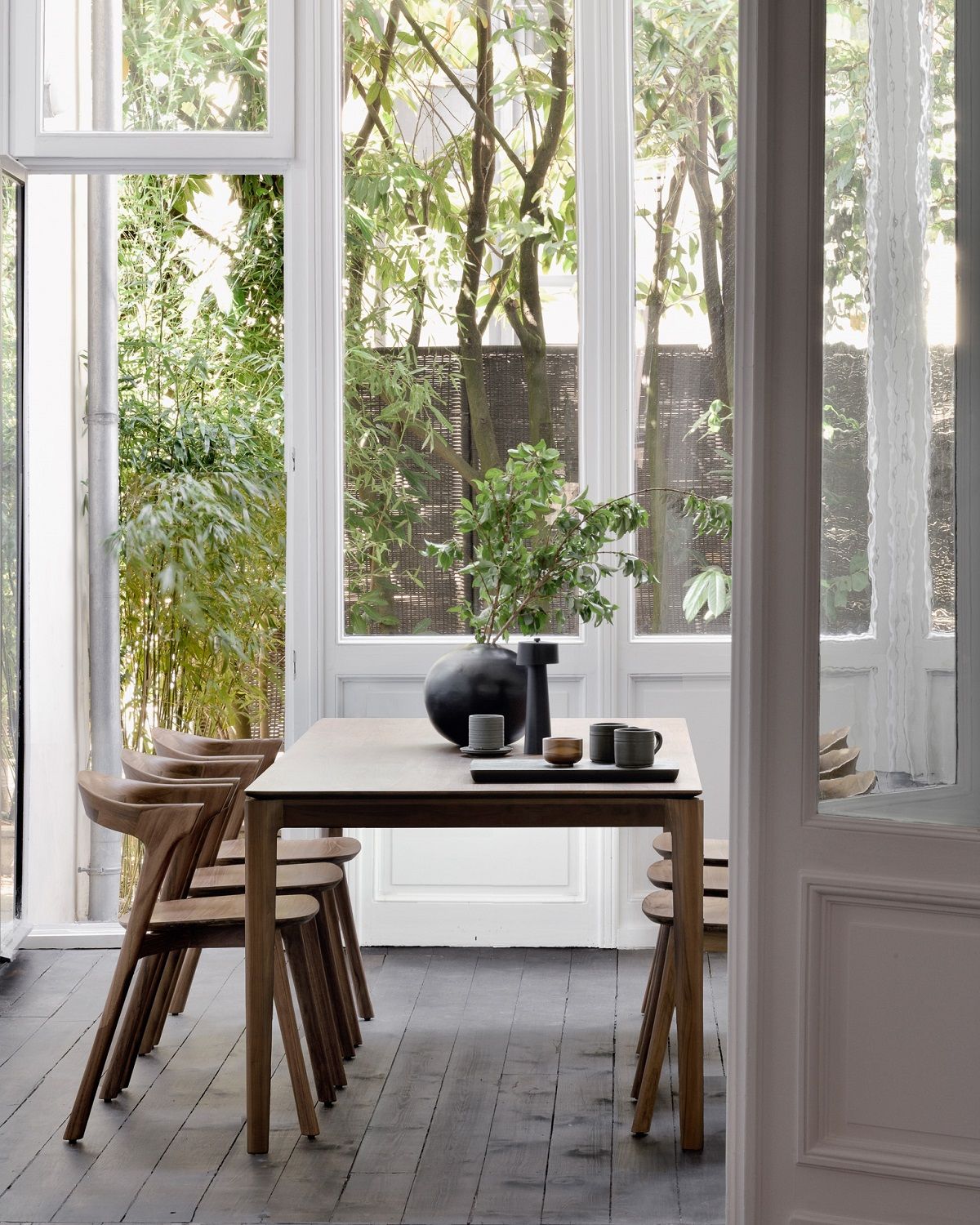 Bok Tisch rechteckig Teak dunkelbraun Ethnicraft