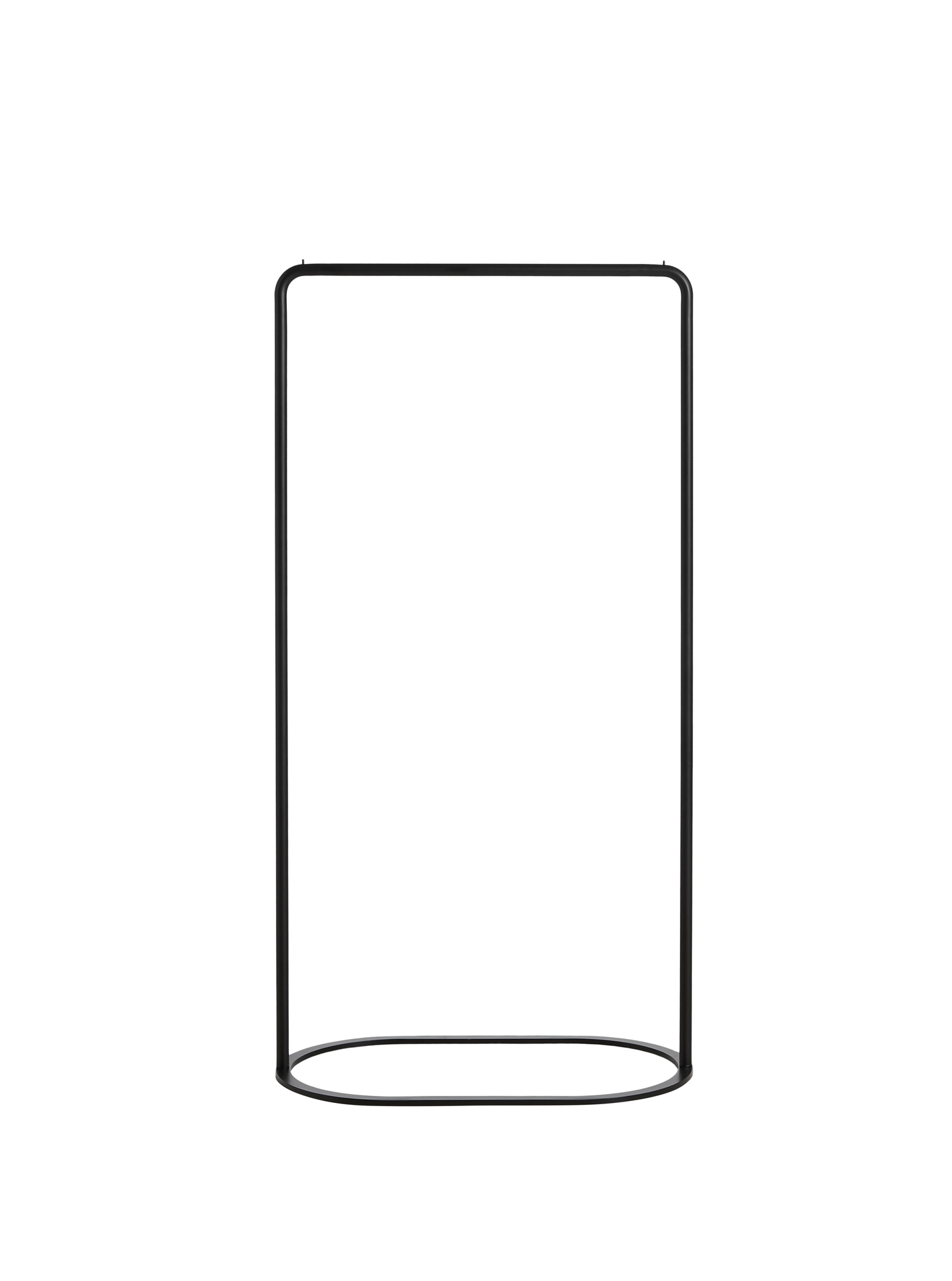 O&O Kleiderständer Schwarz Lackiertes Metall Small Woud