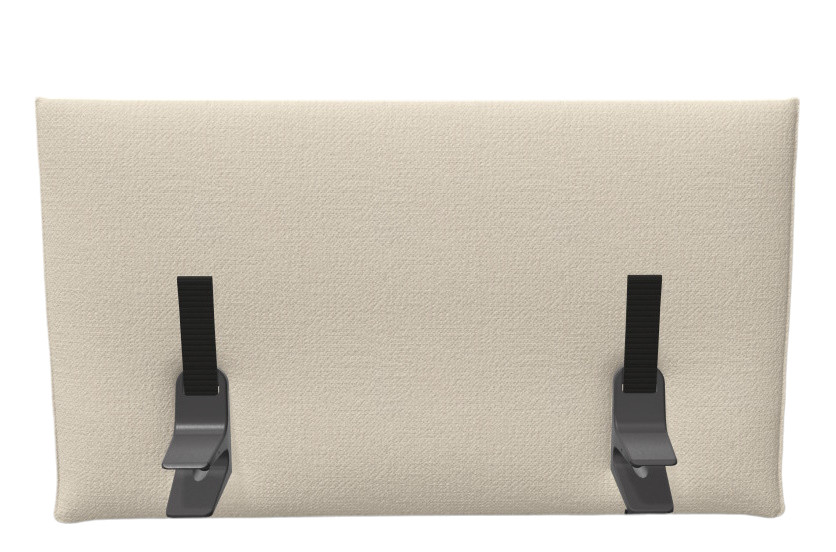 Vitra Anagram Panel, 90 cm, beige Stoffbespannung mit schwarzen Befestigungsclips. Schallabsorbierendes Akustikpaneel.