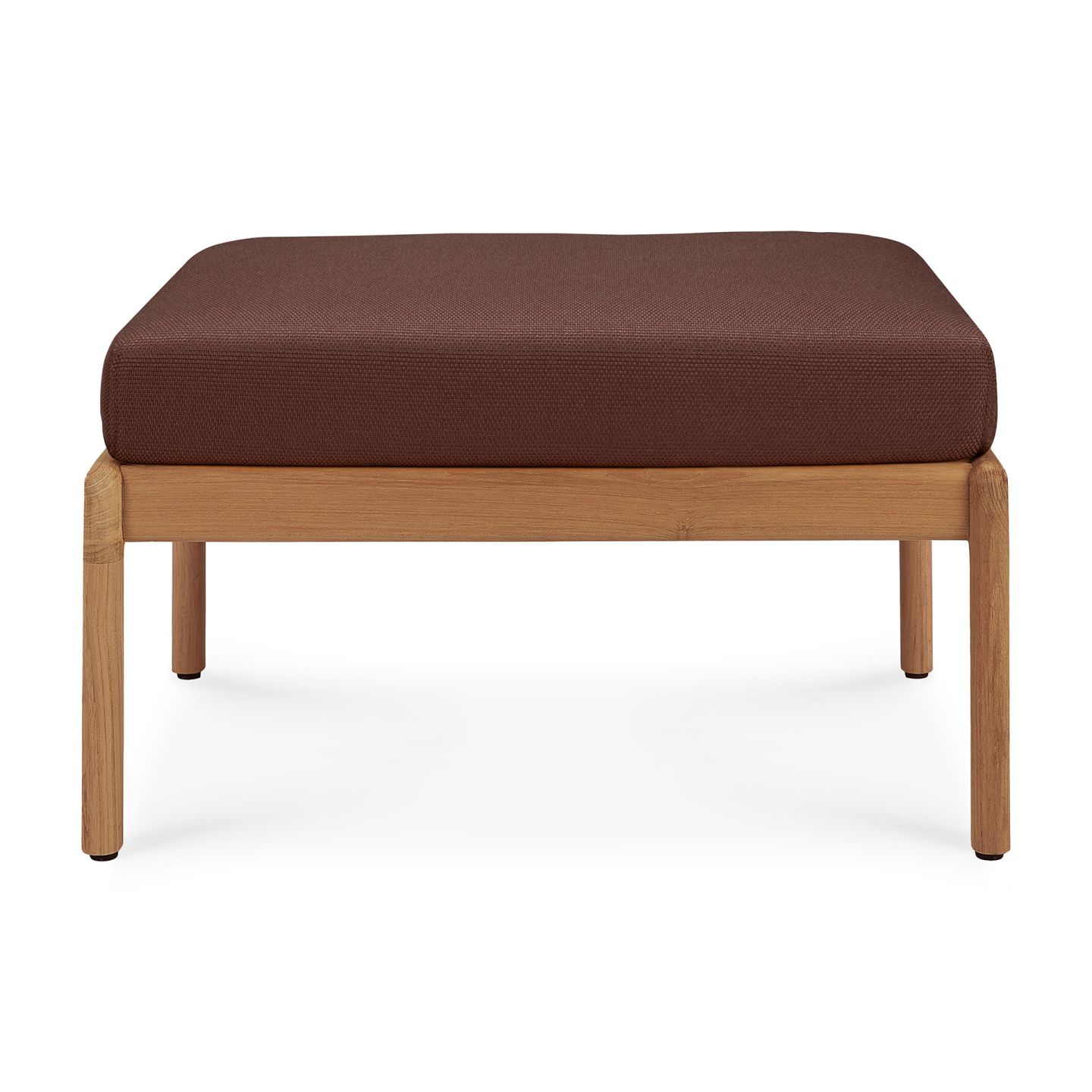 Jack Outdoor Polsterhocker Teak Burgundy Ethnicraft