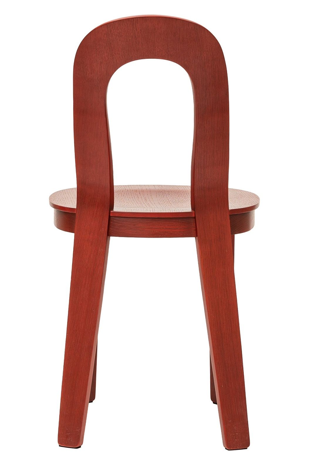 Olivia Chair: Moderner Holzstuhl in Rot, Design House Stockholm, Eiche, minimalistisches Design.
