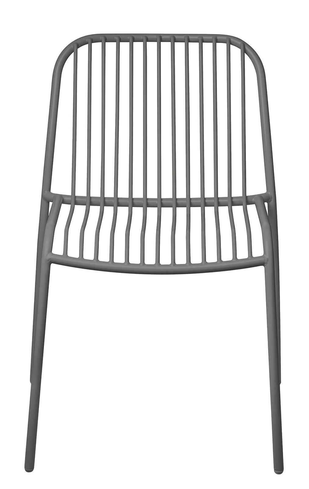 Blomus Yua Wire Chair Stuhl Outdoor, grauer Metallstuhl mit minimalistischem Design für Garten und Terrasse.
