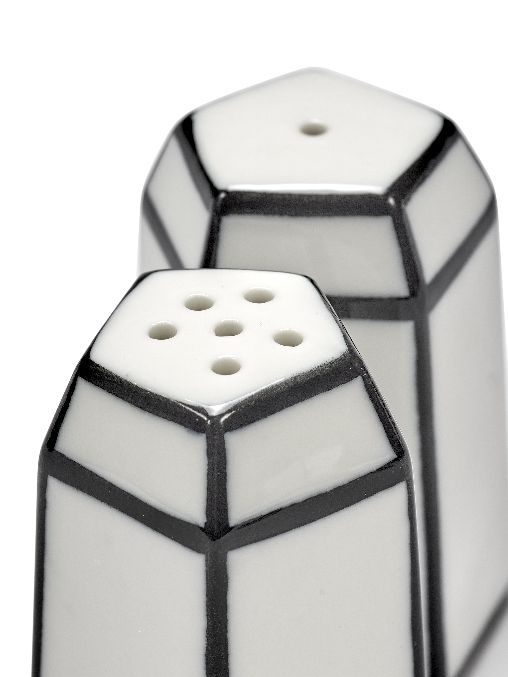 Salz & Pfeffer Streuer Set Weiß/Schwarz Carte Blanche Serax