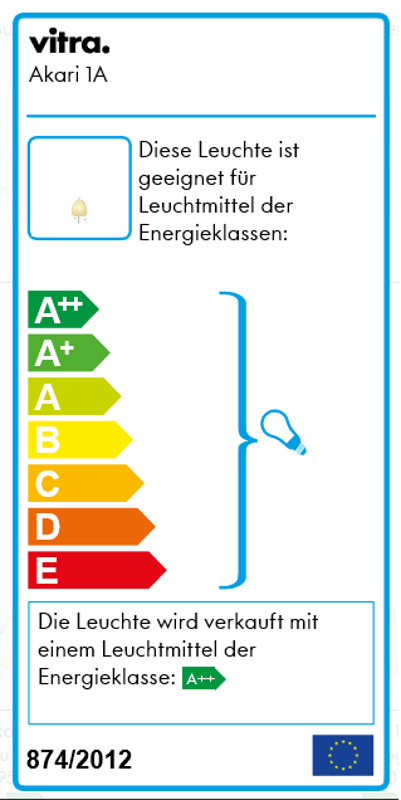 Akari 1A Tischleuchte Vitra