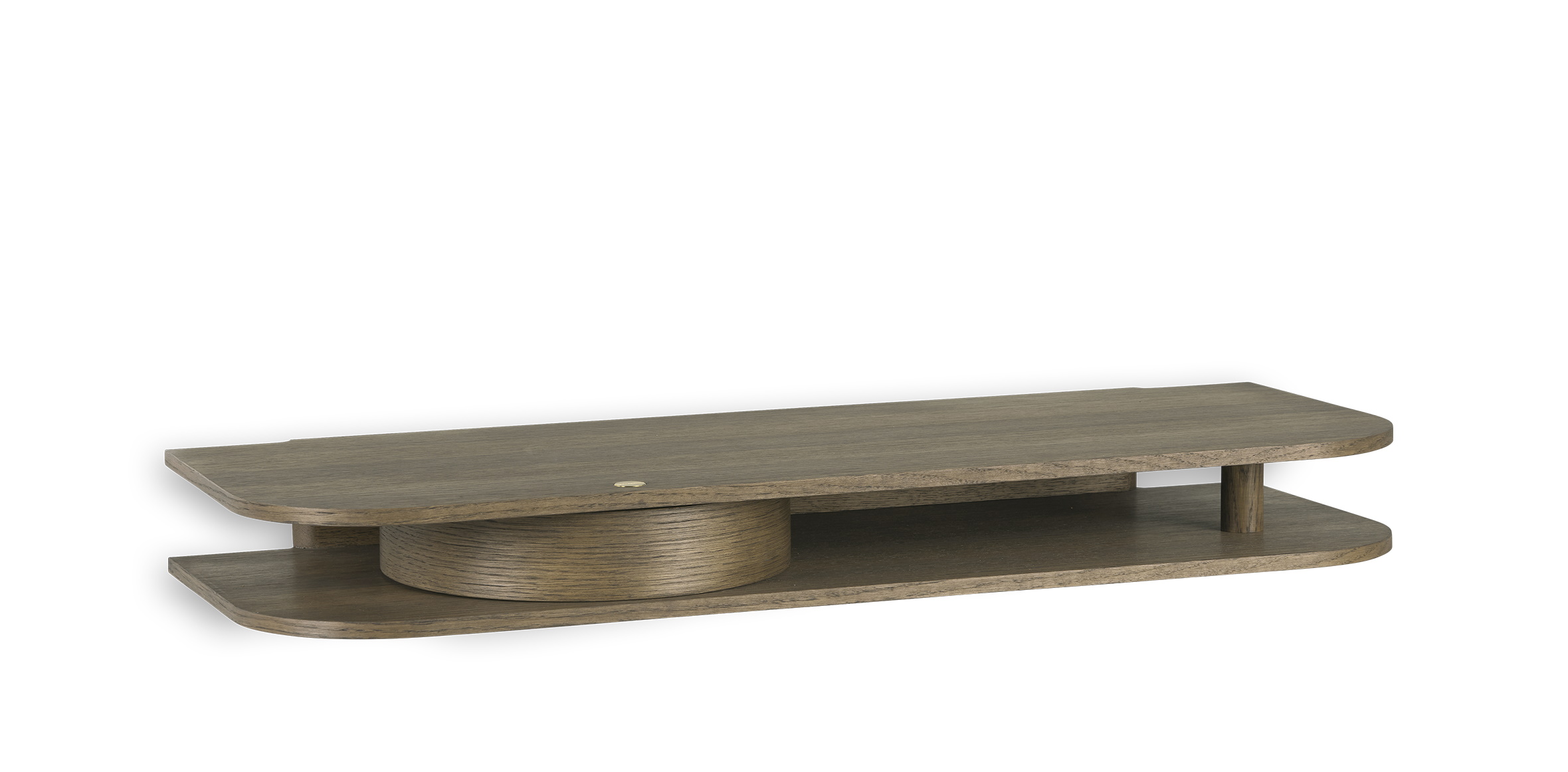 Valet Wandkonsole aus geräucherter Eiche von Northern, modernes Wandregal für Flur und Wohnzimmer.