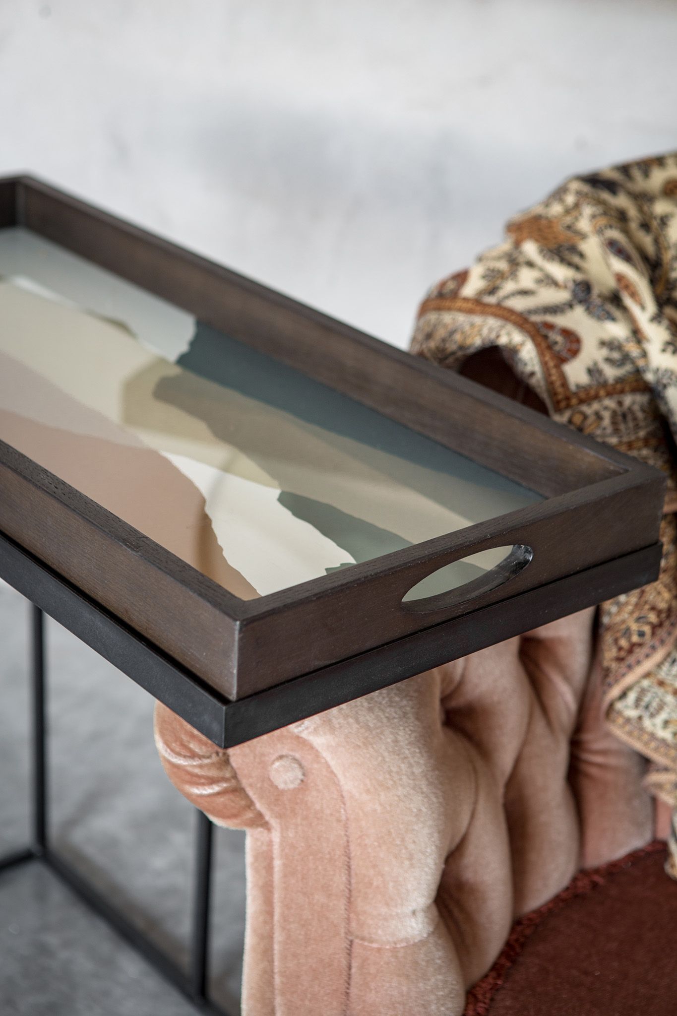 Beistelltisch Holz lackiert Schwarz Ethnicraft