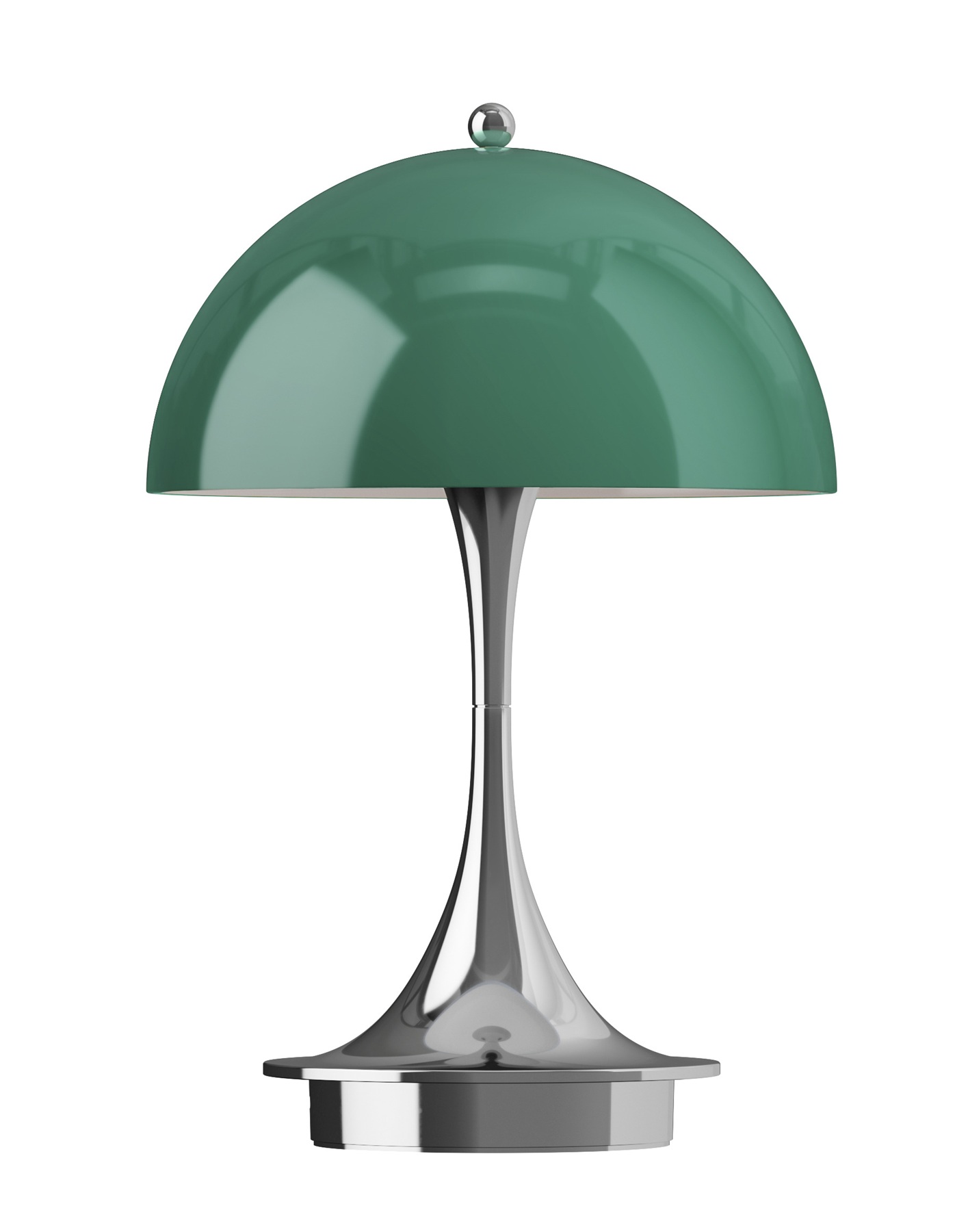 Panthella 160 Portable Lamp Chrom Tischleuchte / Akkuleuchte Louis Poulsen