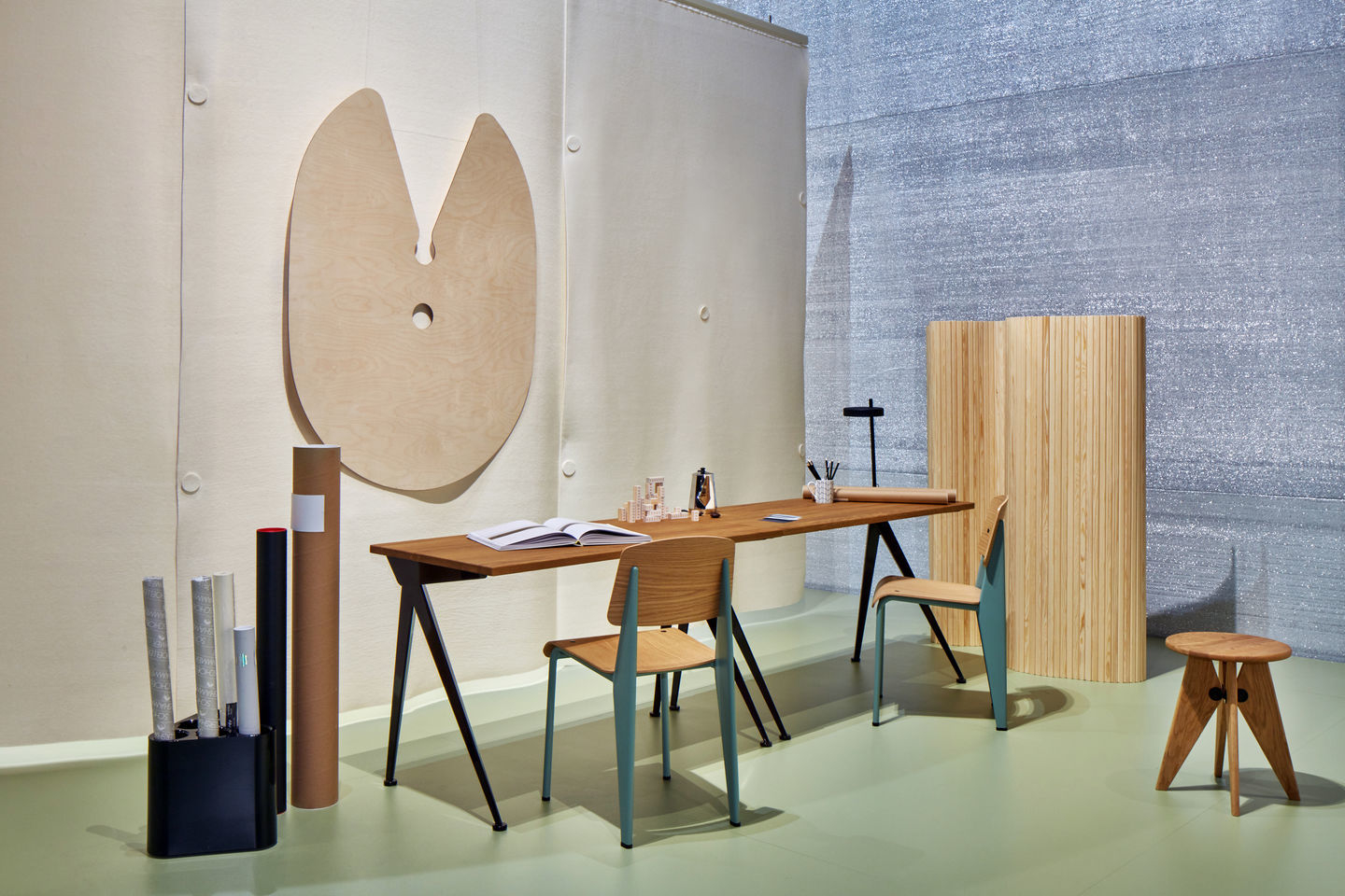 Tabouret Bois Hocker Vitra