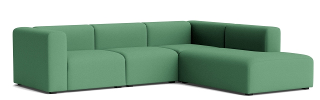 Mags Sofa Corner Combination 2 mit Armlehne rechts Hay Stoff Steelcut 932