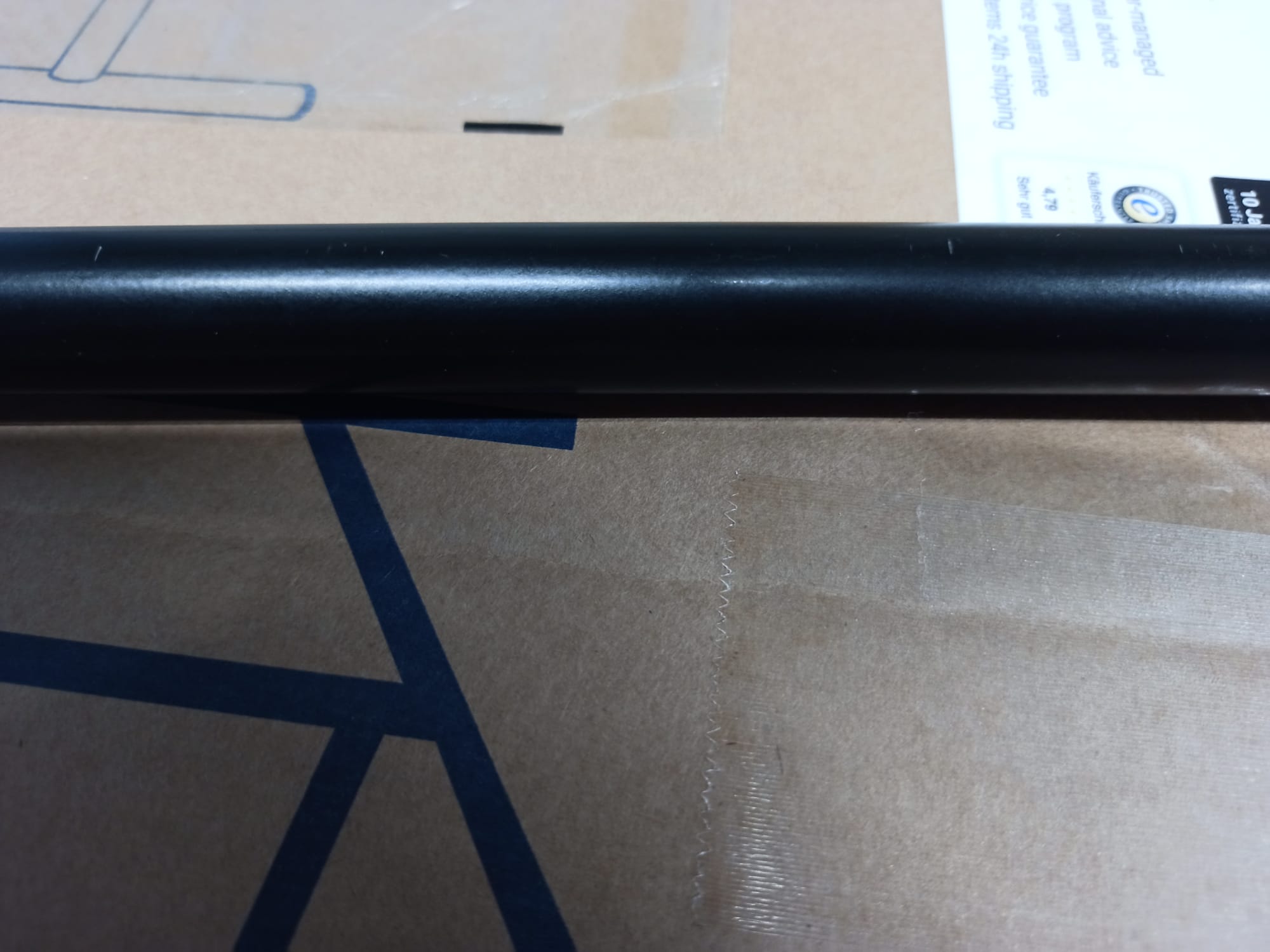 Eiermann 3 Tischgestell farbig SCHWARZ 58x29 cm Richard Lampert MÄNGELEXEMPLAR  1