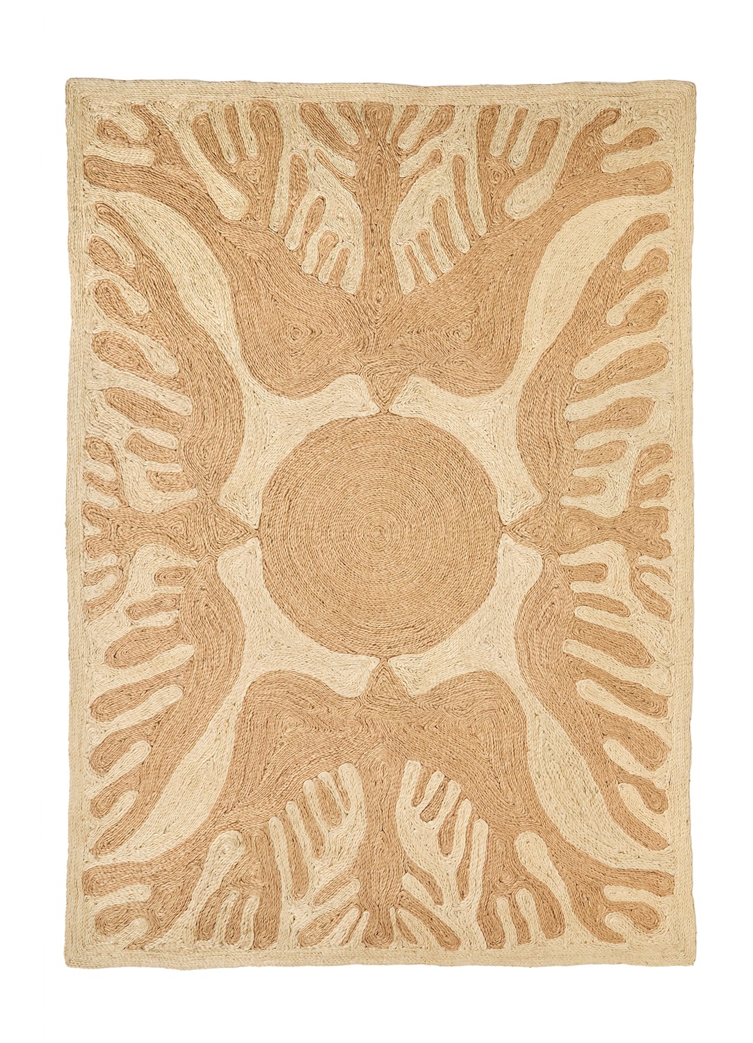 Lucia Eames Sunbirds Teppich Natural Nanimarquina