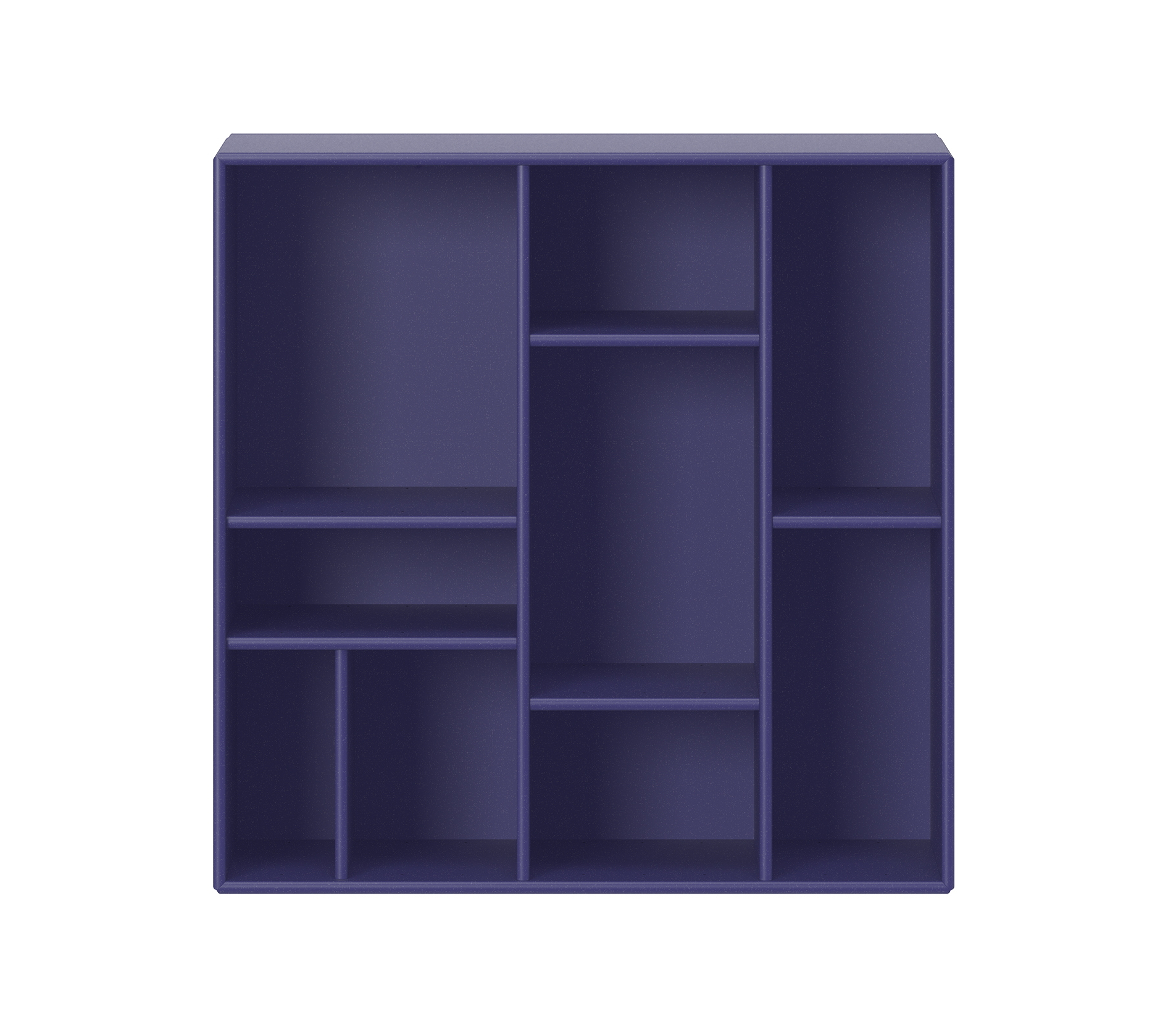 Compile Wandregal in Lila: Modernes Regal mit Fächern für Bücher, Deko und mehr.