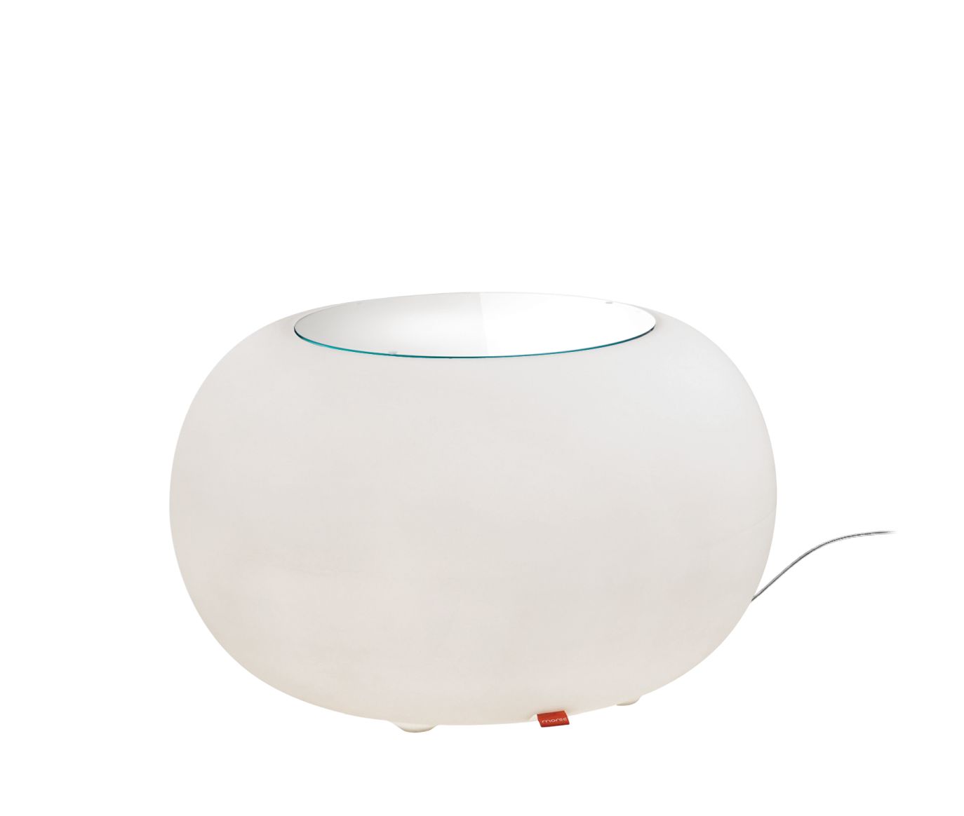 Weiße Bubble Sitzgelegenheit von Moree, Indoor Möbel, ohne grünes Sitzkissen, modernes Design.