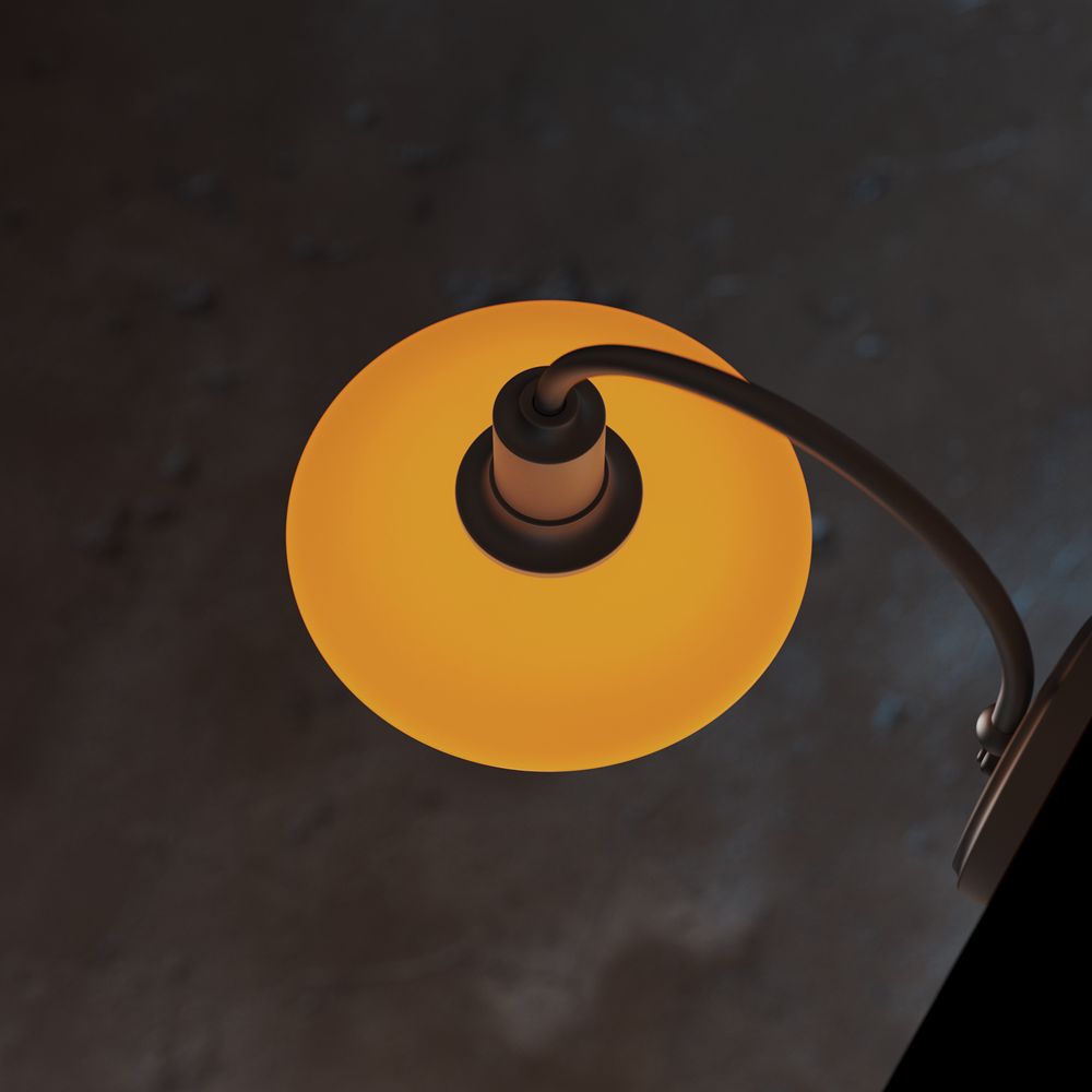 PH 2/2 Wall lamp Wandleuchte CENTENARY EDITION Amber/Opal White Louis Poulsen