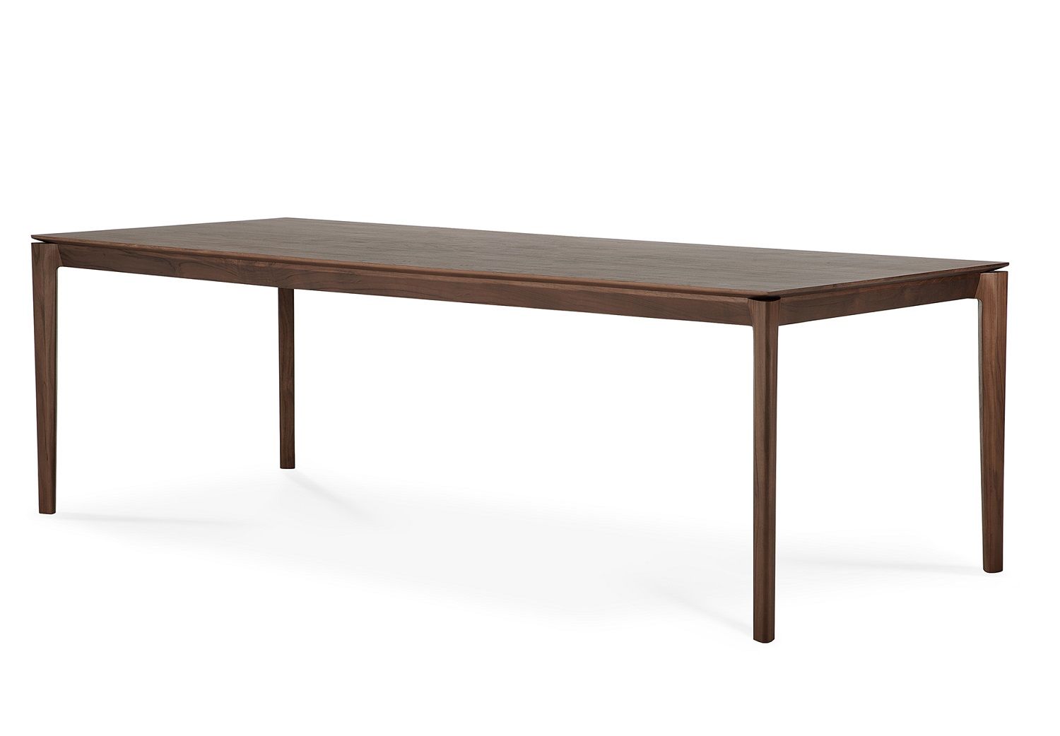 Rechteckiger Bok Tisch aus Teakholz in Dunkelbraun von Ethnicraft. Moderner Esstisch für Esszimmer.