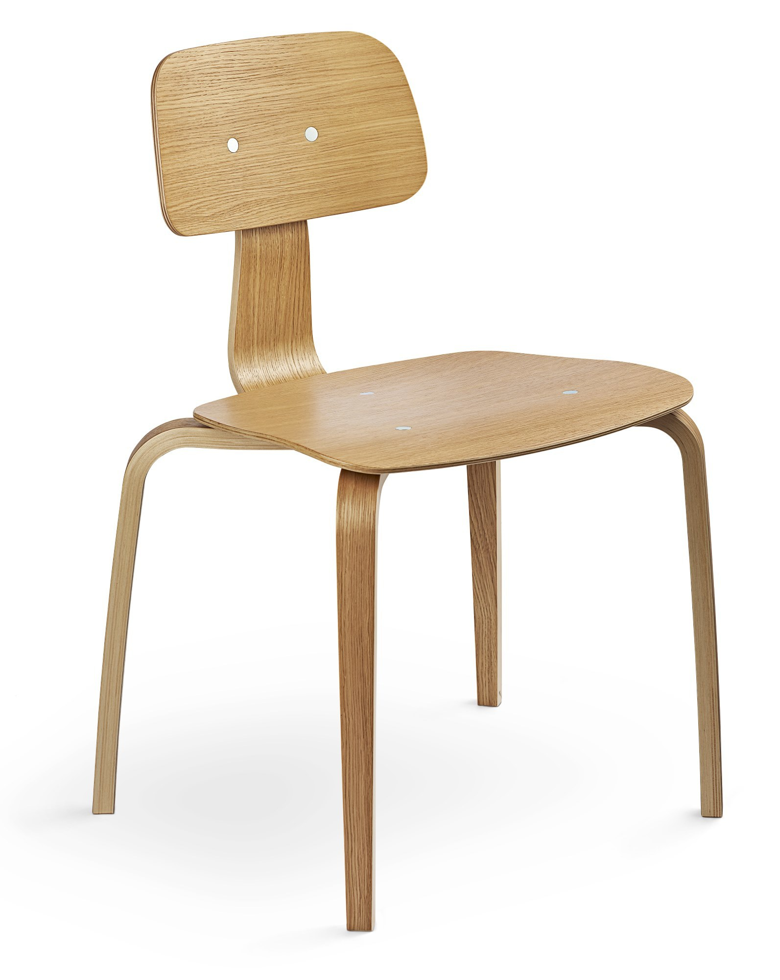 Kevi Stuhl aus Eichenholz: Moderner Holzstuhl 2070 für Esszimmer und Büro. Montana-Eiche, ergonomisch.