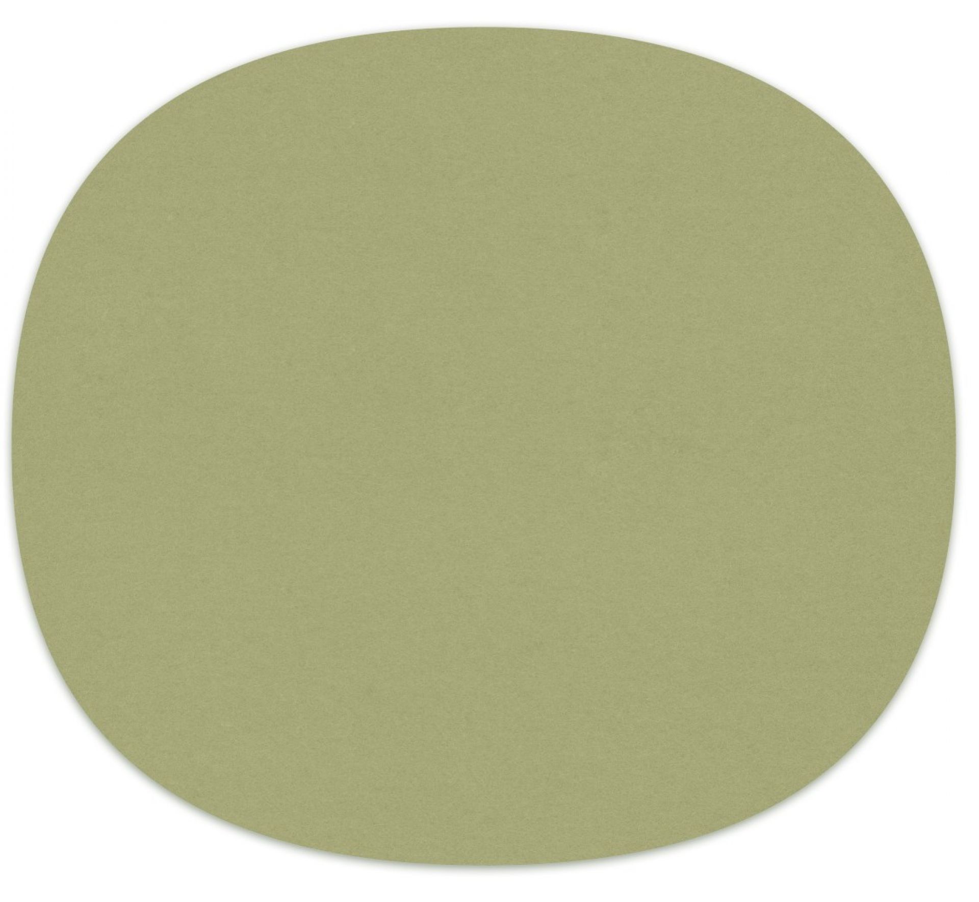 Runde Sitzauflage aus Filz in Pistazie für Eames Plastic Chair, Hey Sign.