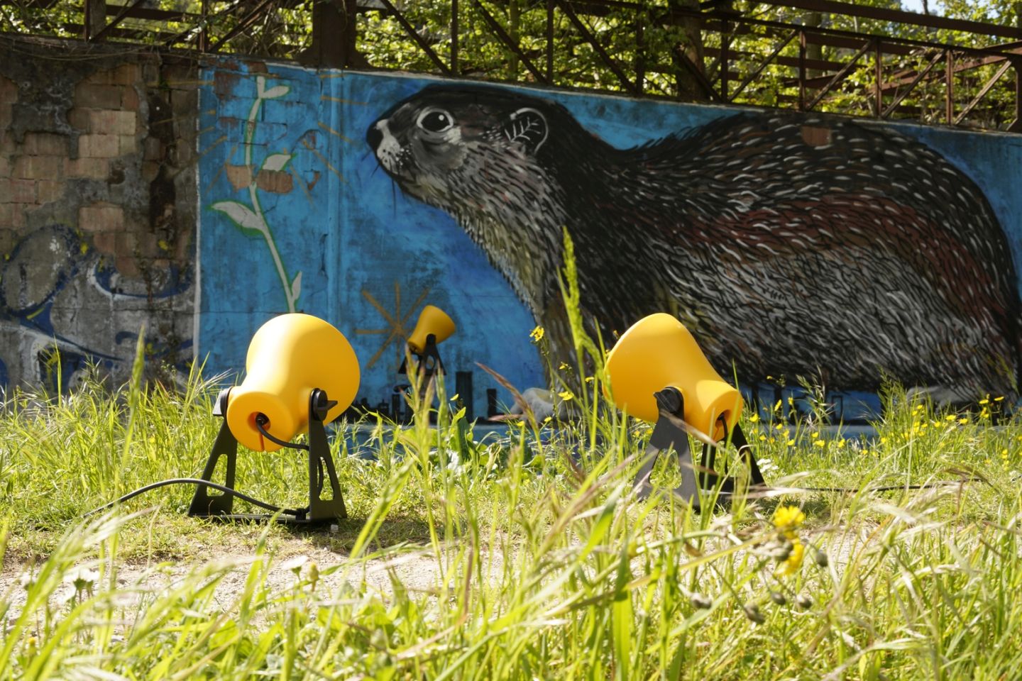 Mini Frog Outdoor Leuchte Gelb Martinelli Luce