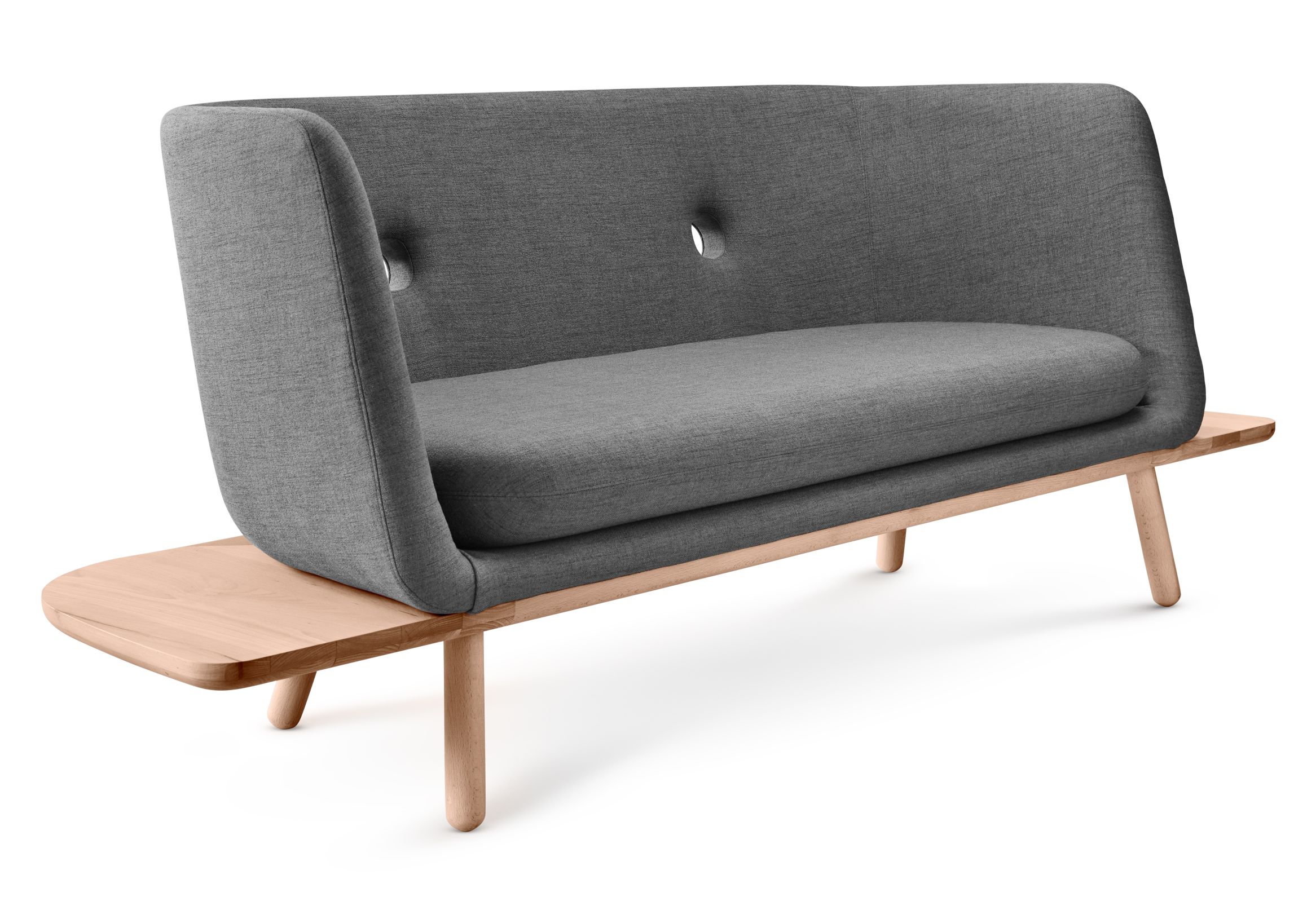Phantom Sofa Eiche Natur 2 Sitzer mit Tisch Eva Solo