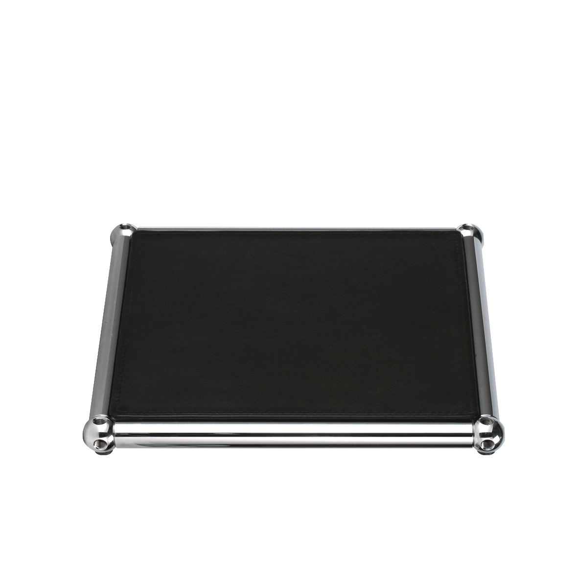 Lichtgraue Lederauflage für USM Haller Ecke, 25x17,5 cm. Elegante Lederunterlage für mehr Komfort.