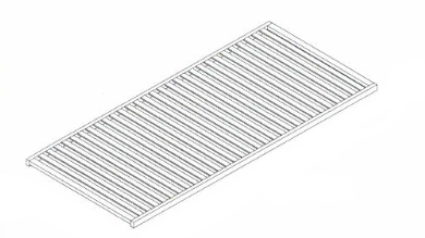 LA04 Bale Lattenrost aus Linde, 90 cm breit. Lattenrost für Betten.
