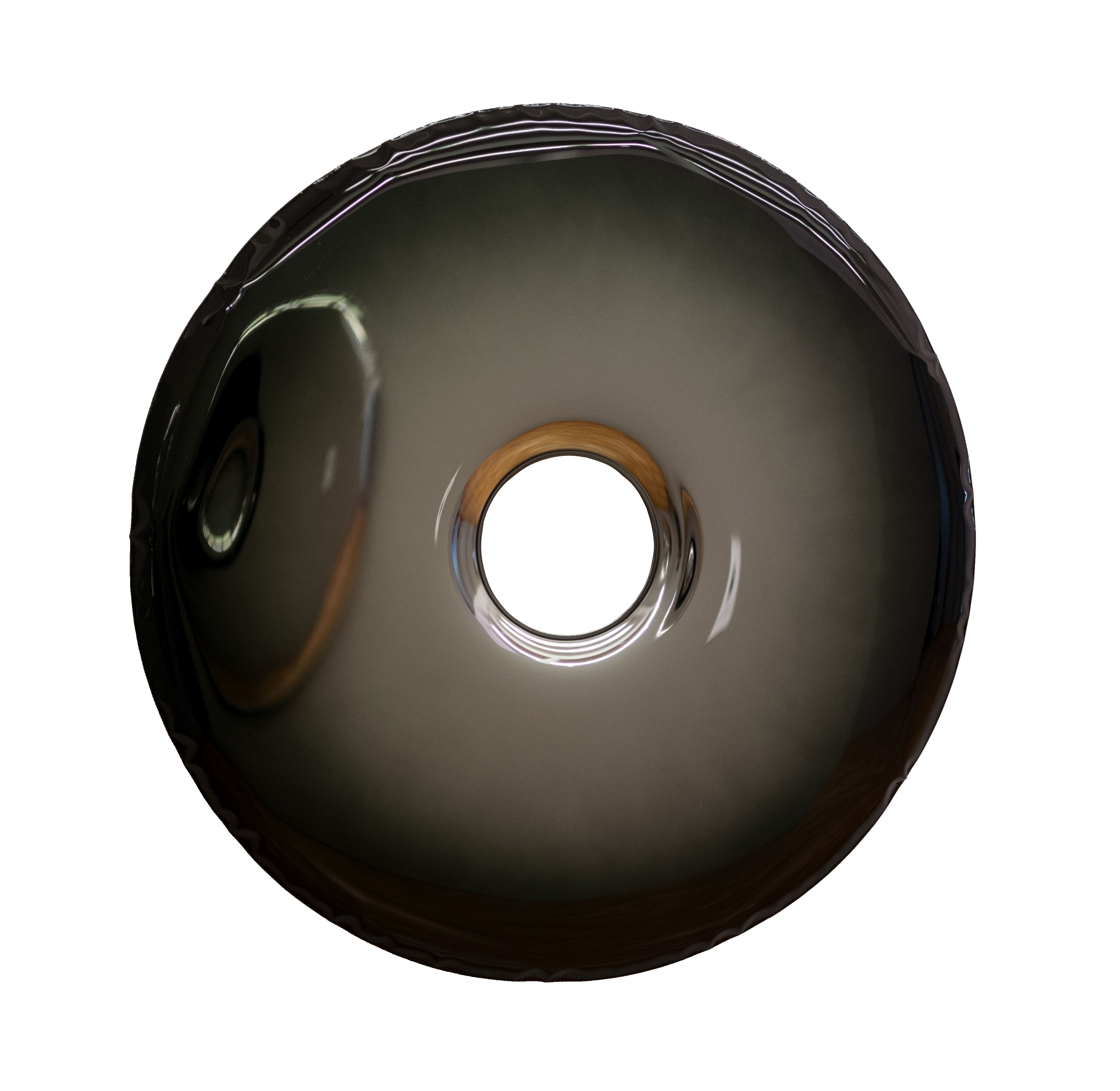 Rondo Leuchte von Zieta in dunklem Farbton mit zentraler Öffnung. Design Lampe.