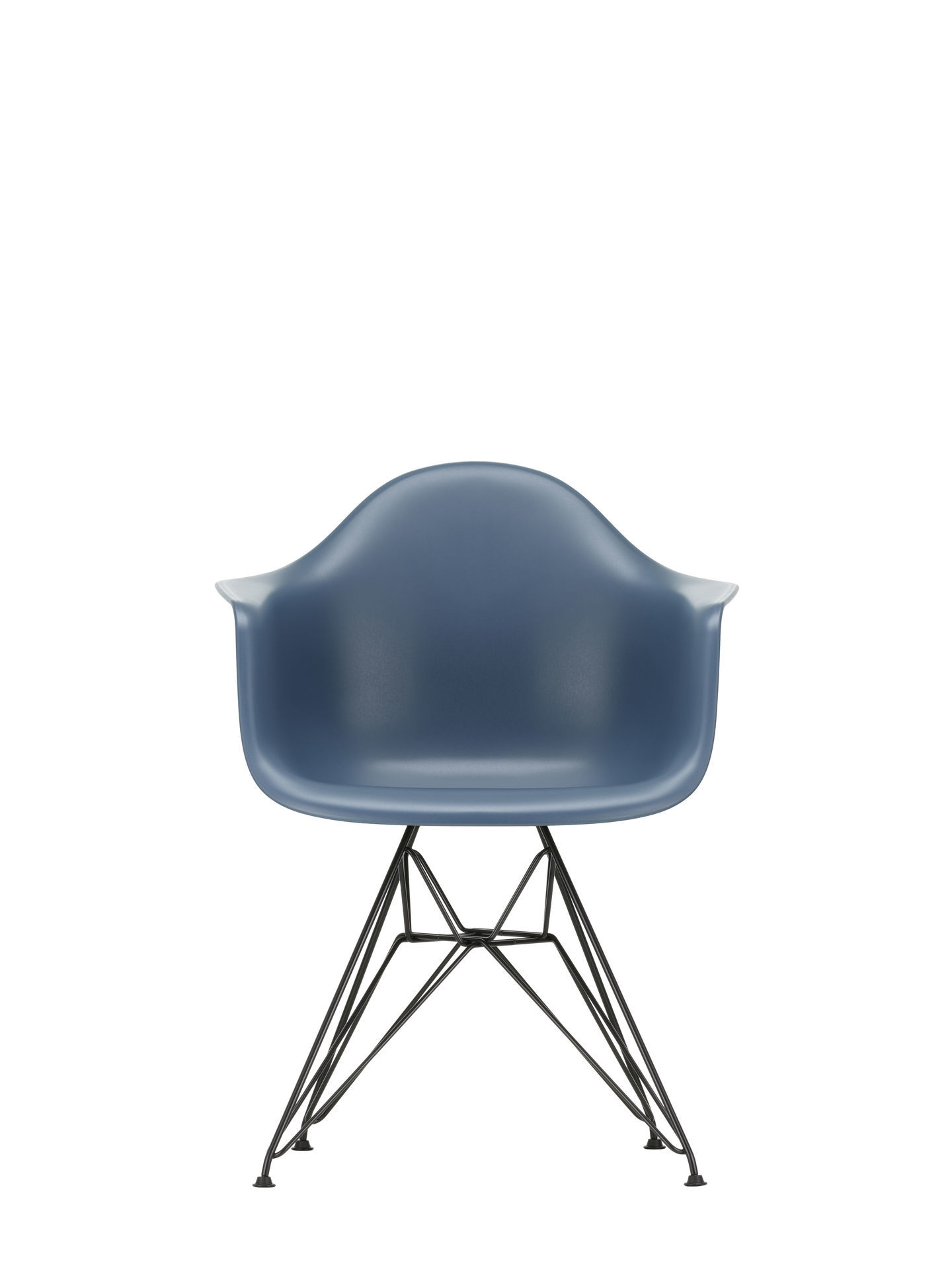 Eames Plastic Arm Chair DAR Stuhl Schwarz - Eisgrau Vitra