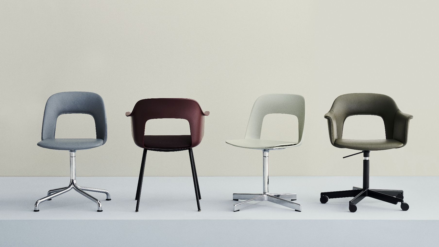 Layout Side Chair 131 4-Stern Drehfuß Stuhl Hay