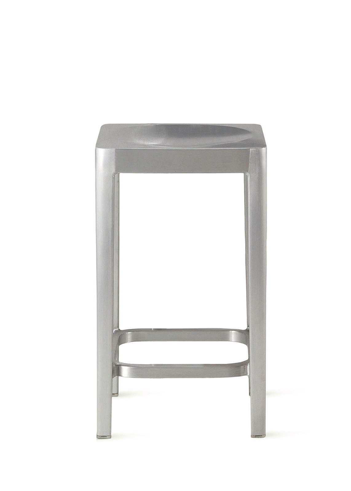 Emeco Counter Stool Hocker Aluminium gebürstet Emeco