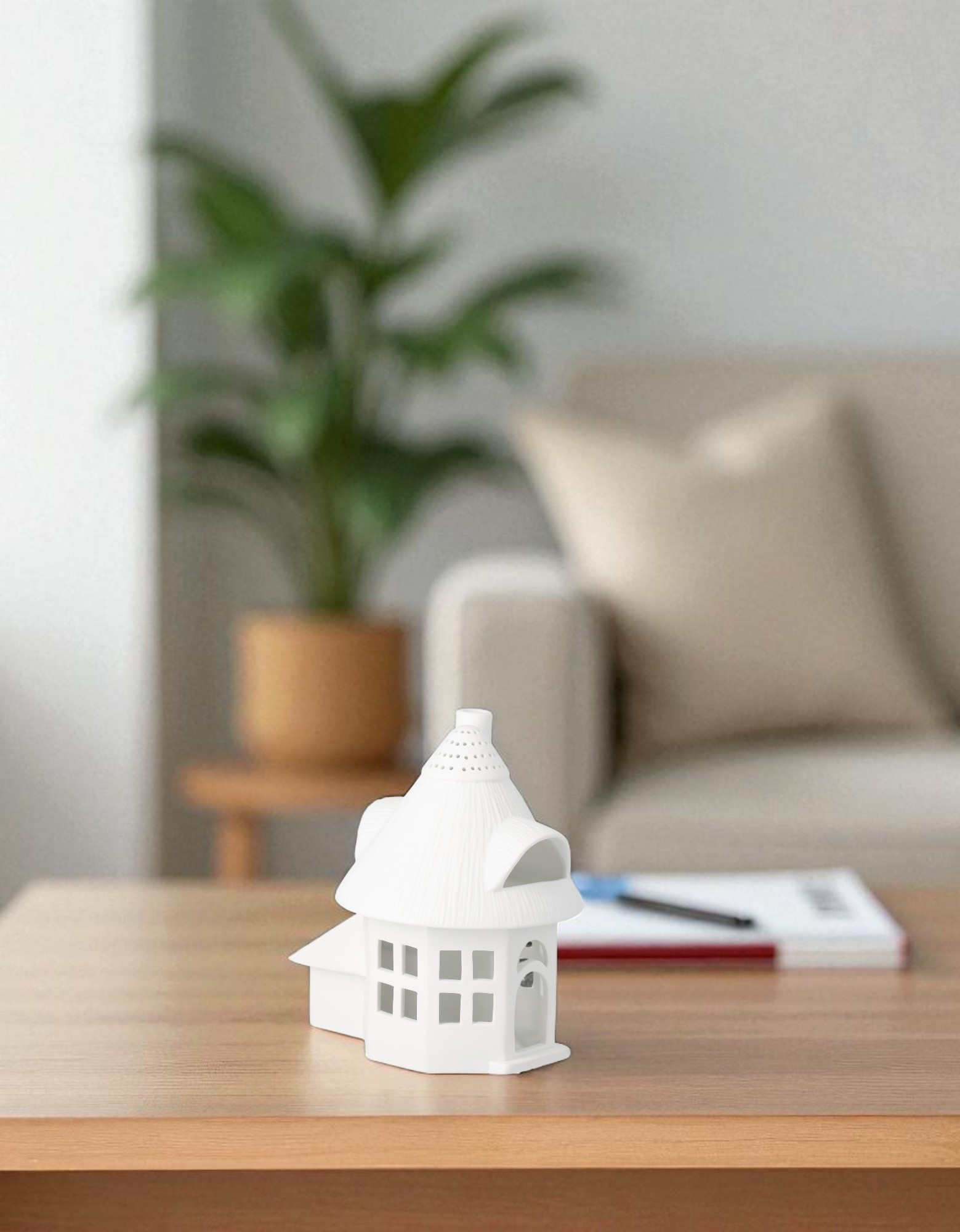 Lichthaus Reetdachturm Räder 