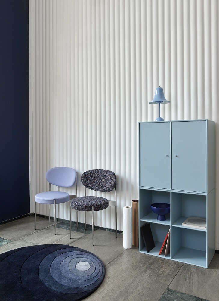 Pantop Table Lamp Ø23 Tischleuchte Hellblau Verpan EINZELSTÜCK