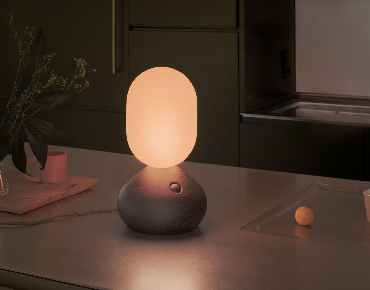 Sun Home Lichtskulptur / Tischleuchte Grau