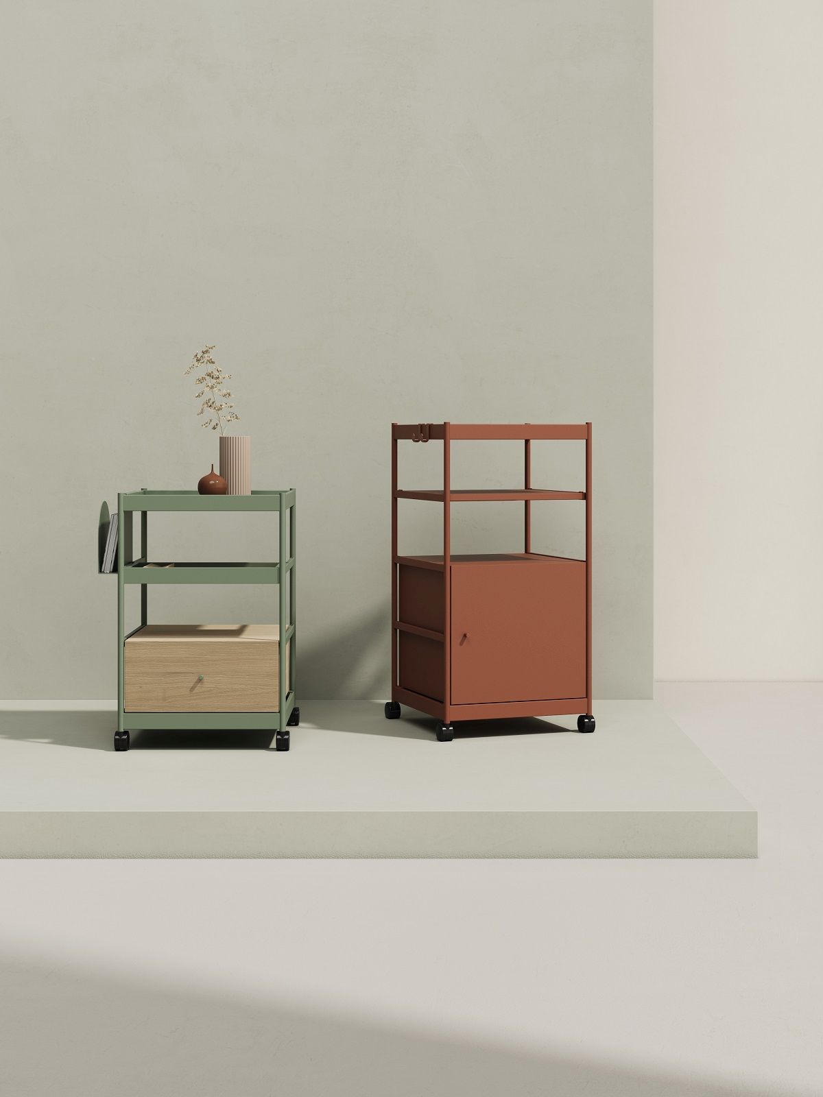 Beside Office Trolley Regalelement / Kommode Mizetto QUICK SHIP