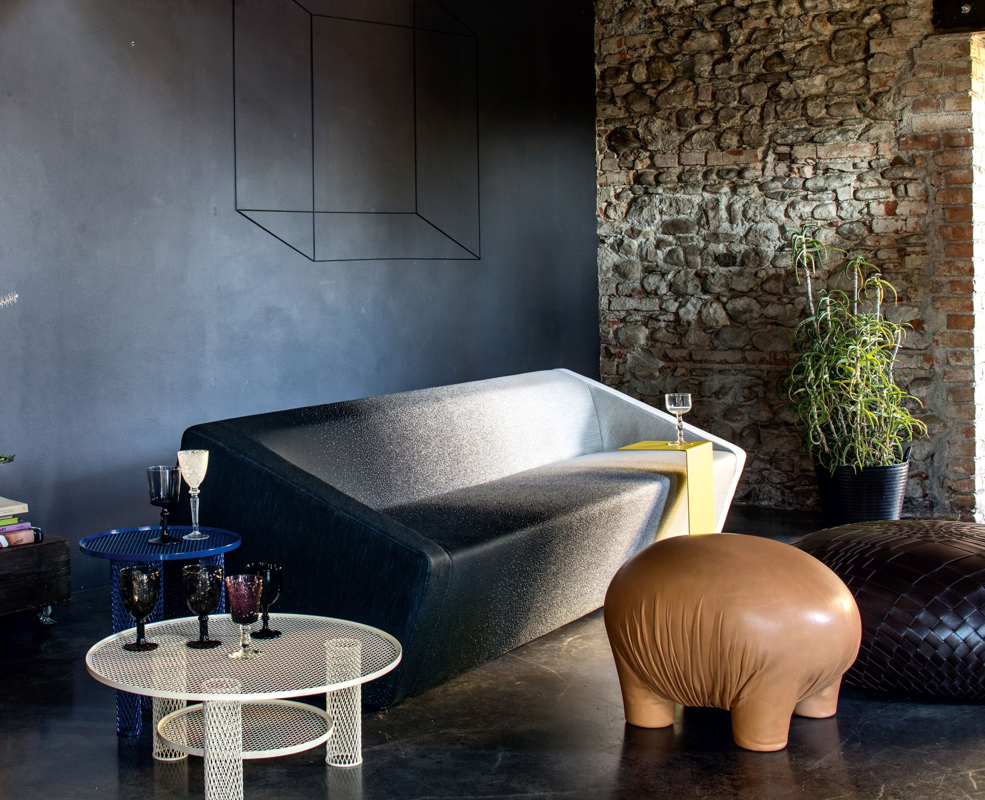 Net Beistelltisch klein Tinte Moroso