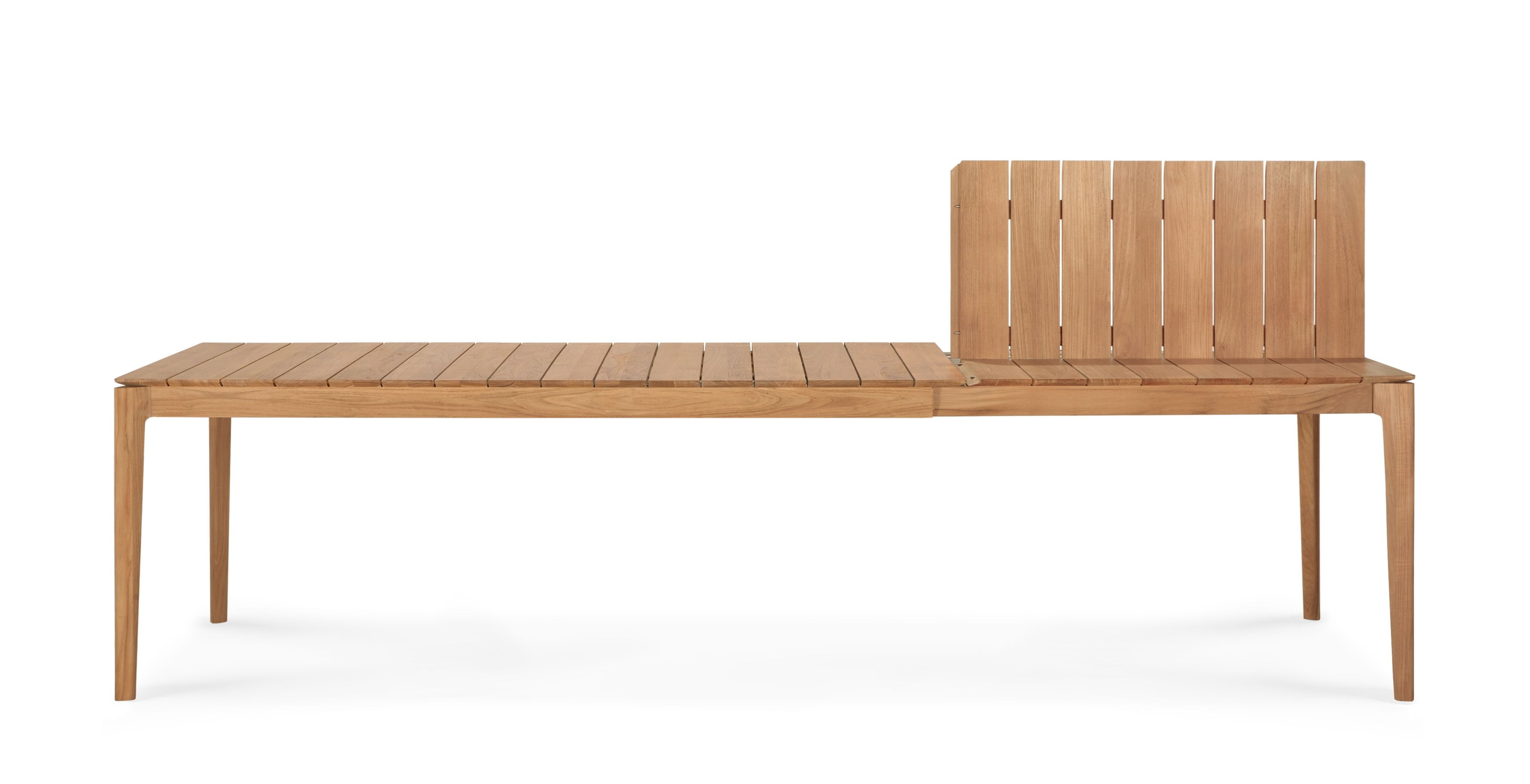 Bok Outdoor Tisch von Ethnicraft, ausziehbar, Teakholz, für Garten und Terrasse.