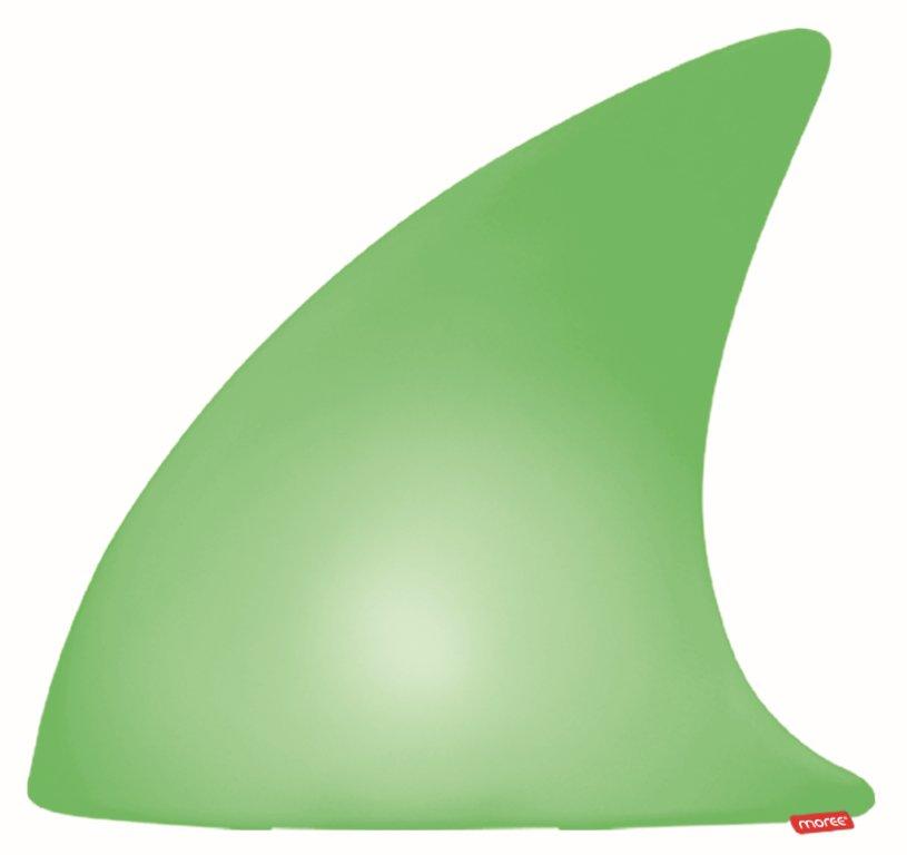 Grüne Shark Haifischflosse Bodenleuchte von Moree, eine LED Outdoor-Lampe für den Garten.