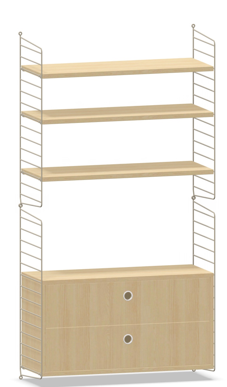 Arbeitsplatz KONFIGURATIONEN W3 String Furniture