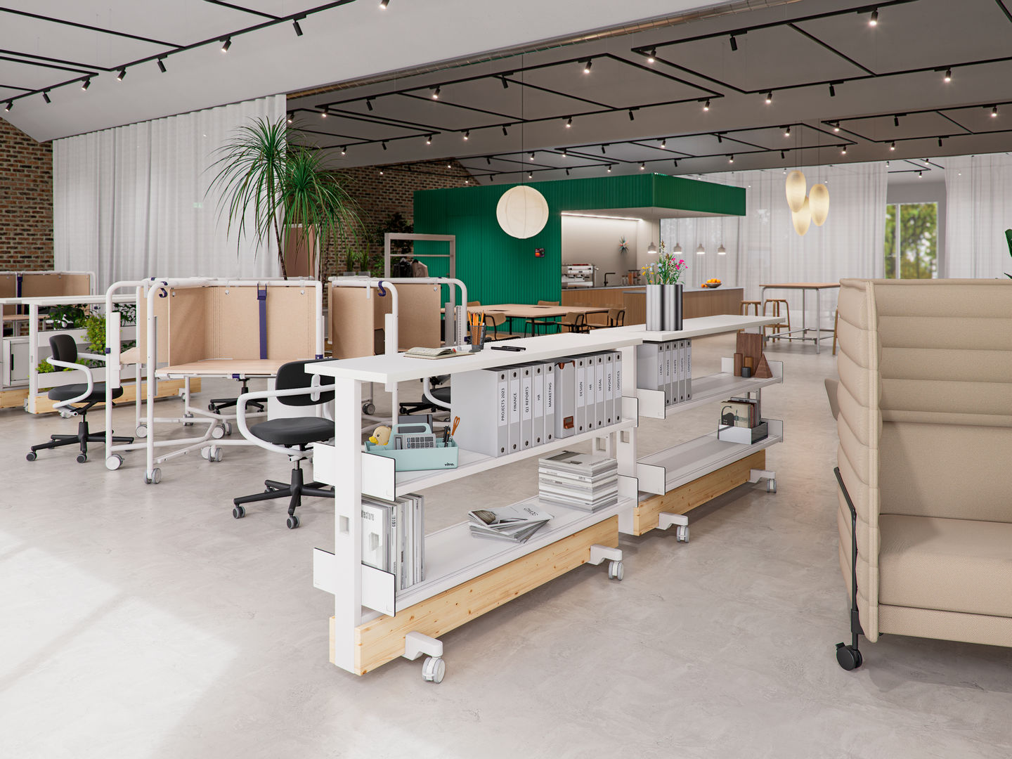 Scout Work Mobile höhenverstellbarer Arbeitstisch Vitra