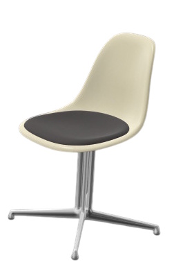 Eames Fiberglass Side Chair DSL mit Sitzpolster Vitra