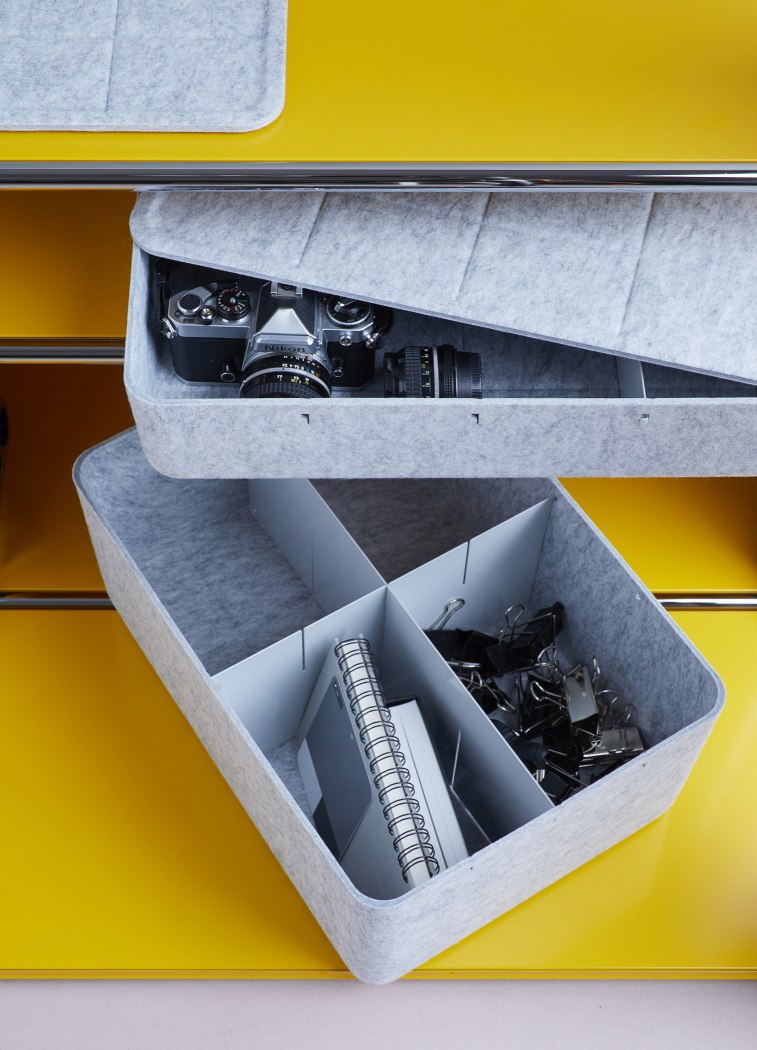 USM Haller Inos Box hoch mit Tablett