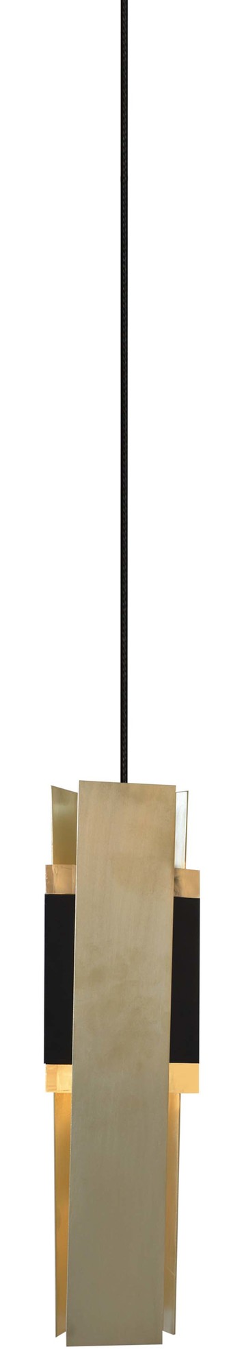 Excalibur Pendelleuchte von Tooy: Moderne Hängelampe in Gold und Schwarz für stilvolle Beleuchtung.