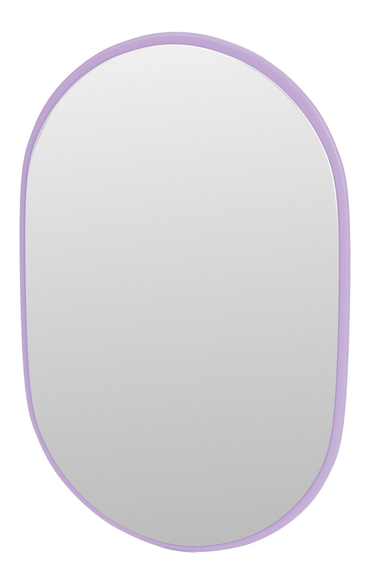 Colour Frame Mirror Look Spiegel Montana: Ovaler Spiegel mit lila Rahmen für Wanddekoration.