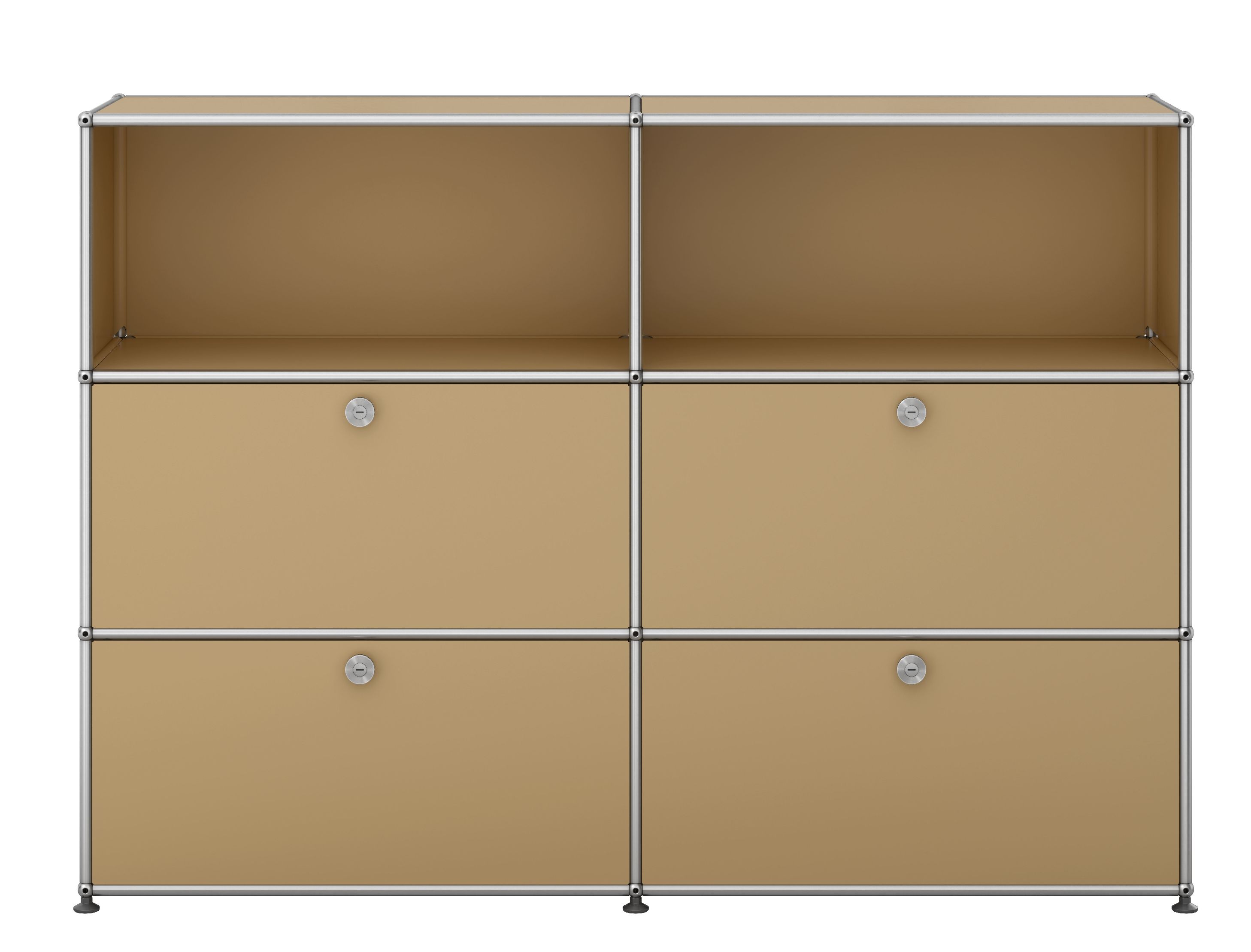 USM Haller Highboard 4 Klappen / 2 Offen Beige
