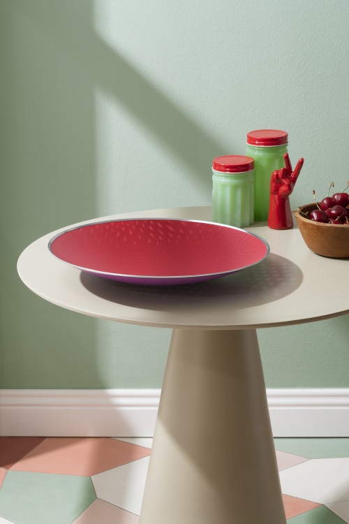 Cohncave Rot und Violett Schale SC01/33 Alessi