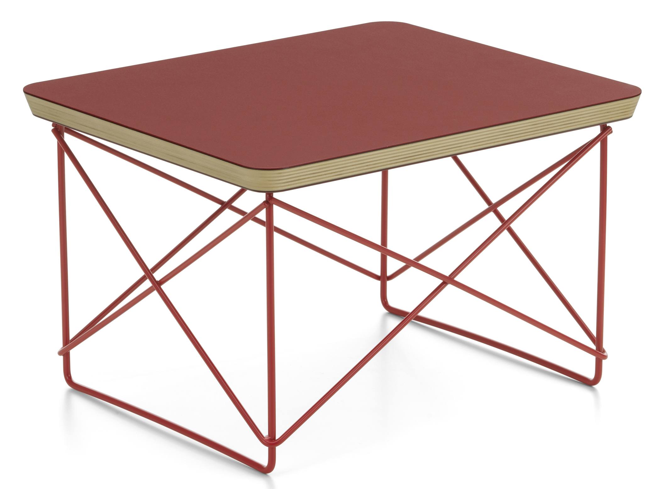 Occasional Table LTR Beistelltisch Linoleum Dark brick Vitra 