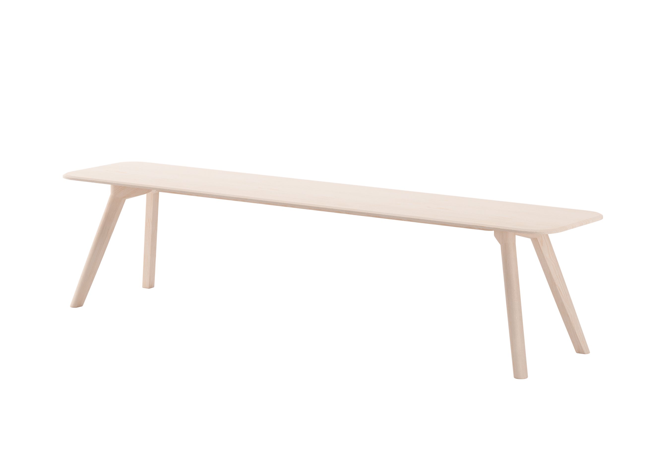 Helle Holzbank, MEYER Bank, mit schlichtem Design für Esszimmer, Wohnzimmer oder Flur.